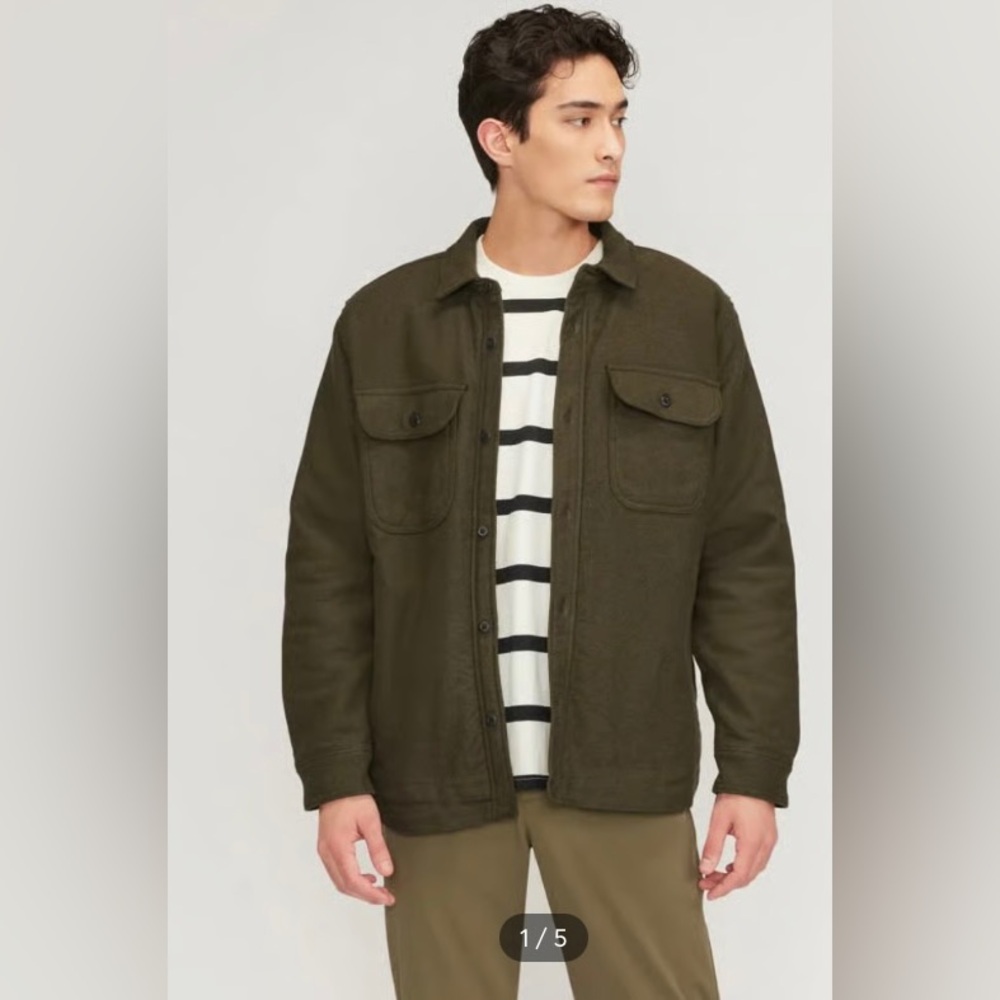 Everlane The Heavyweight Button Down Cotton Relaxed Overshirt